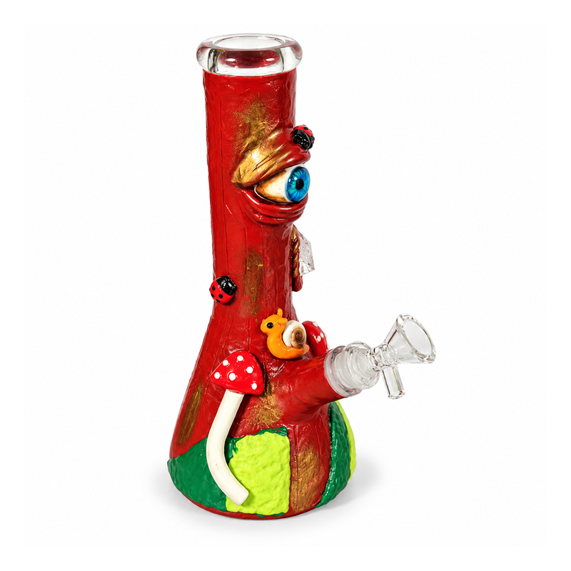 BONG DISEÑO OJO DEL BOSQUE 25CM - COLOR CAFE-4