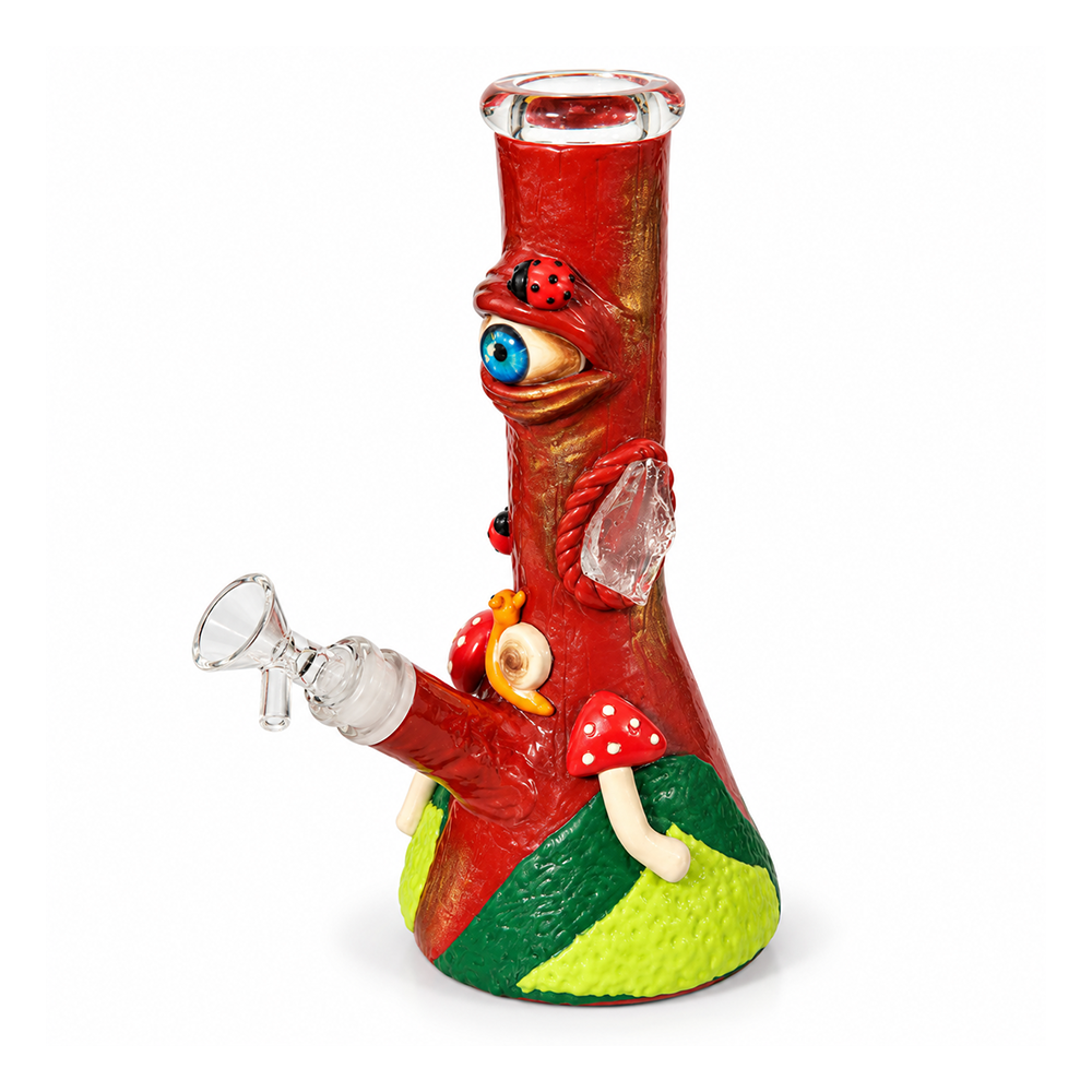 BONG DISEÑO OJO DEL BOSQUE 25CM - COLOR CAFE-3