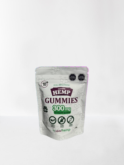GUMMIES NATURAL HEMP 300MG x20 UNIDADES 15MG-1