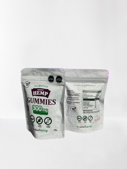 GUMMIES NATURAL HEMP 300MG x20 UNIDADES 15MG-3