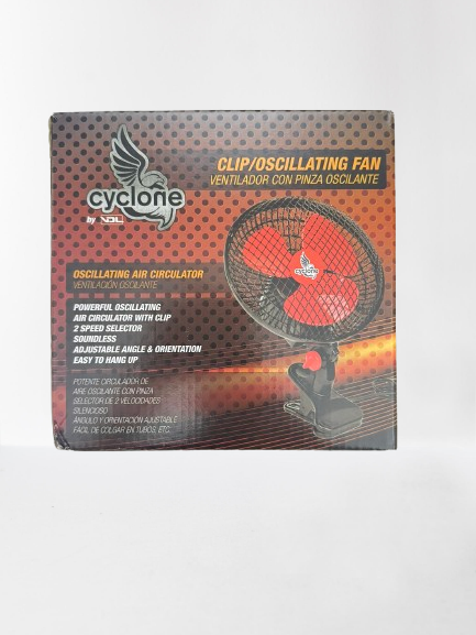 VENTILADOR DE PINZA OSCILANTE 20CM CYCLONE
