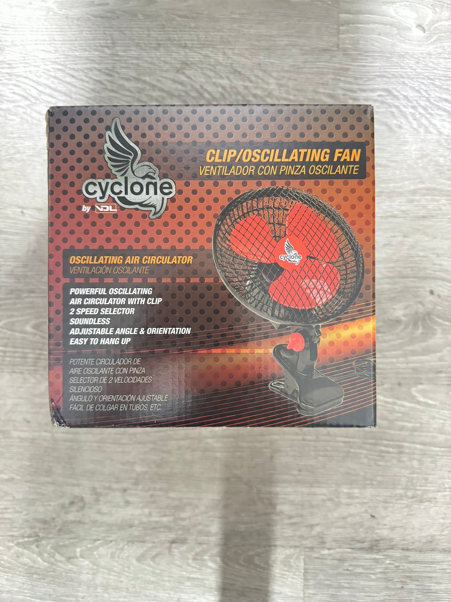VENTILADOR DE PINZA OSCILANTE 20CM CYCLONE