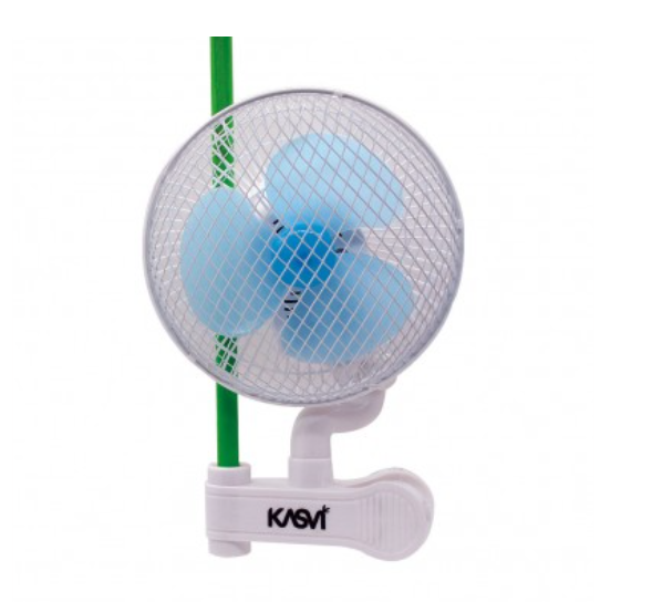 VENTILADOR CLIP FAN PINZA OSCILANTE 22CM 20W-KASVI