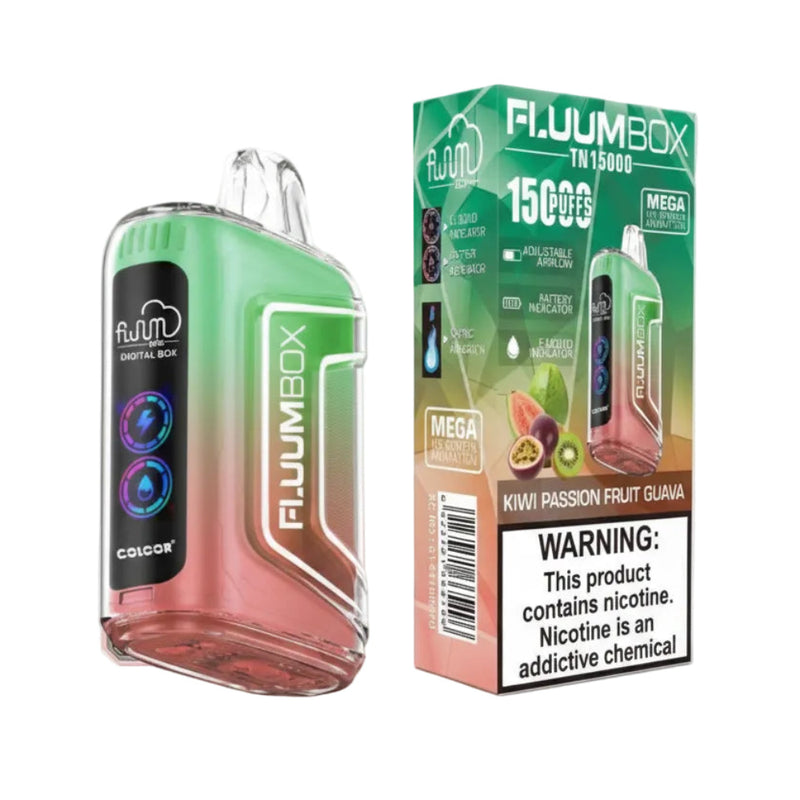 VAPORIZADOR DESECHABLE FLUUMBOX 15000 PUFFS KIWI PASSION FRUIT GUAVA-1