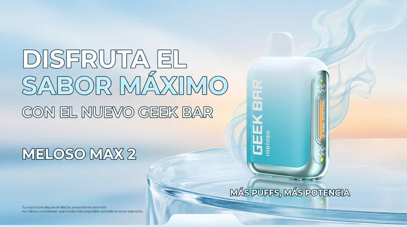 VAPORIZADOR DESECHABLE MELOSO MAX 2 / 12000 PUFFS COOL MINT - GEEK BAR-2