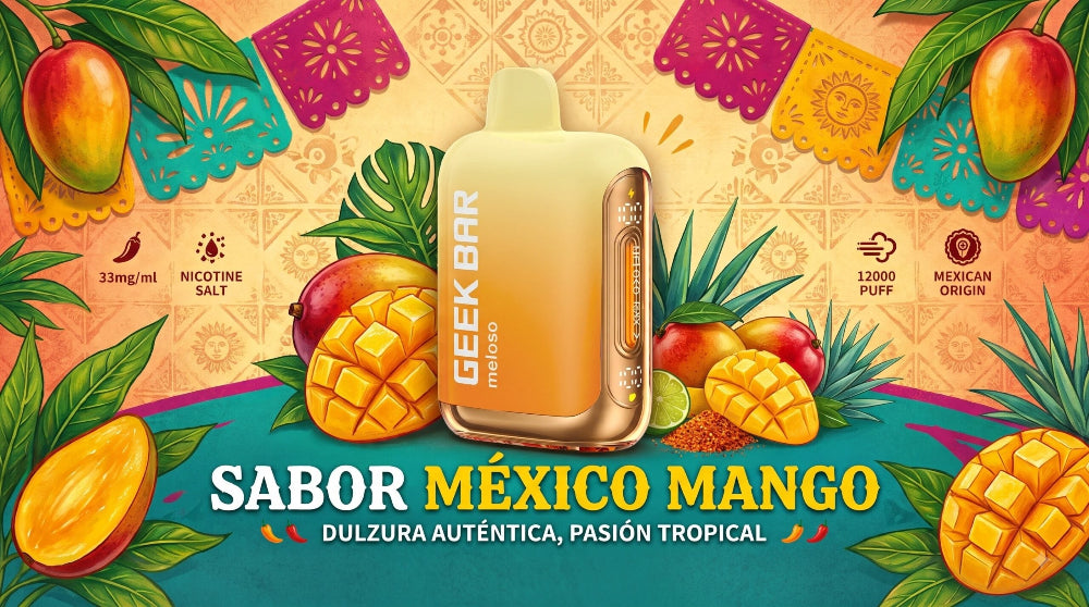 VAPORIZADOR DESECHABLE MELOSO MAX 2 / 12000 PUFFS MEXICO MANGO - GEEK BAR