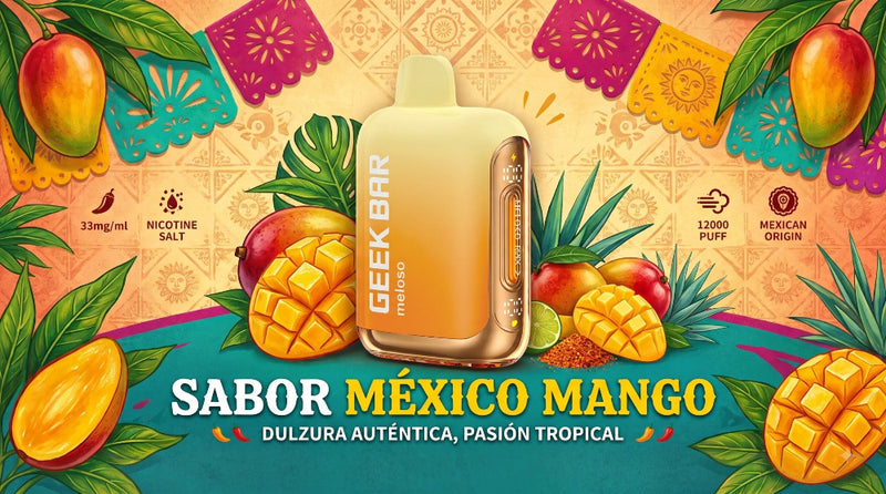 VAPORIZADOR DESECHABLE MELOSO MAX 2 / 12000 PUFFS MEXICO MANGO - GEEK BAR-2