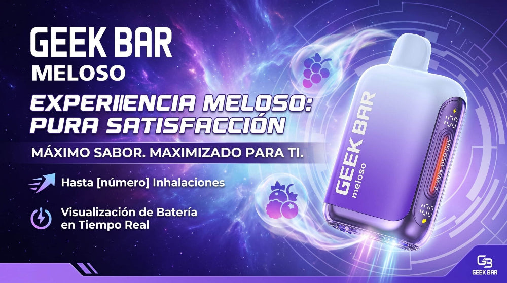 VAPORIZADOR DESECHABLE MELOSO MAX 2 / 12000 PUFFS MIXED BERRY - GEEK BAR