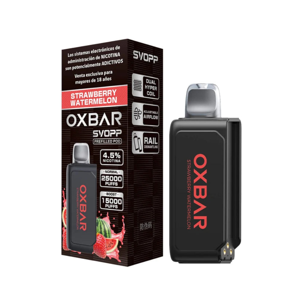 CARTUCHO SABOR STRAWBERRY WATERMELON 25K PUFFS -  OXBAR SVOPP-1
