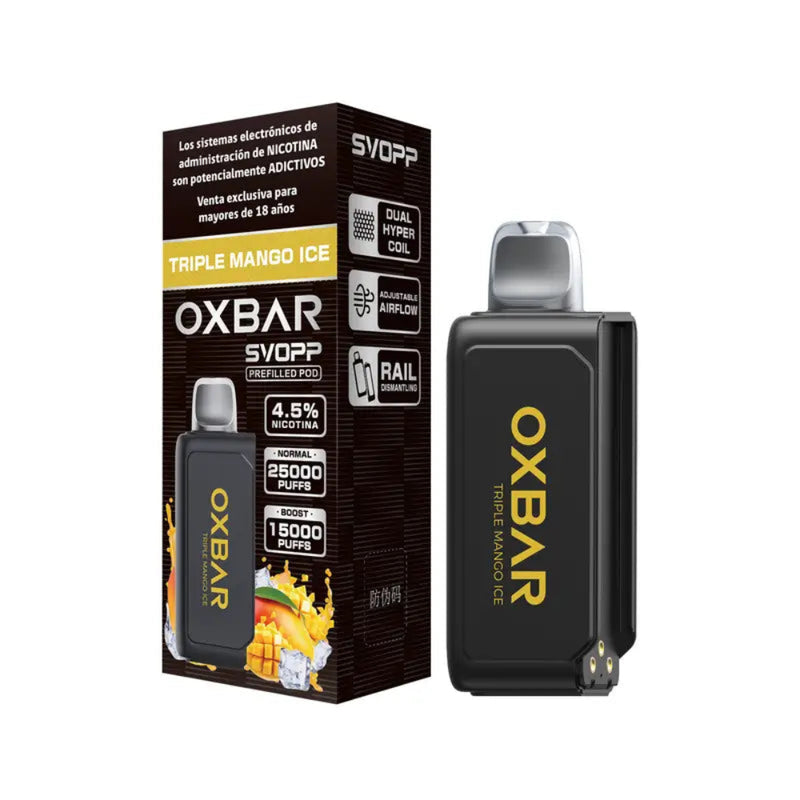 CARTUCHO SABOR TRIPLE MANGO ICE 25K PUFFS -  OXBAR SVOPP-1