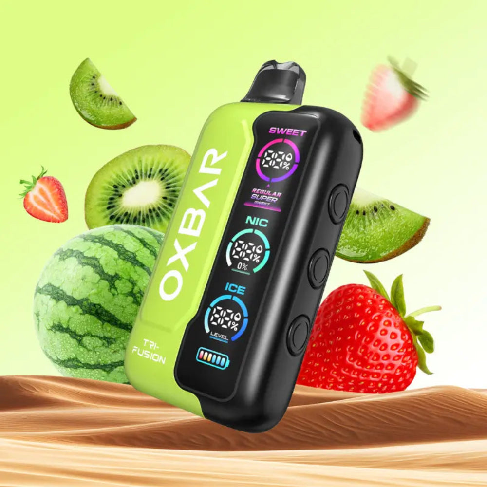 VAPORIZADOR OXBAR TRI FUSION 45K PUFFS STRAWBERRY KIWI WATERMELON - OXBAR-3