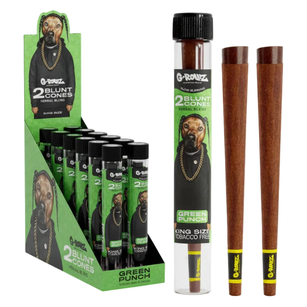 TUBO HERBAL BLUNTS X2 GREEN PUNCH G-ROLLZ