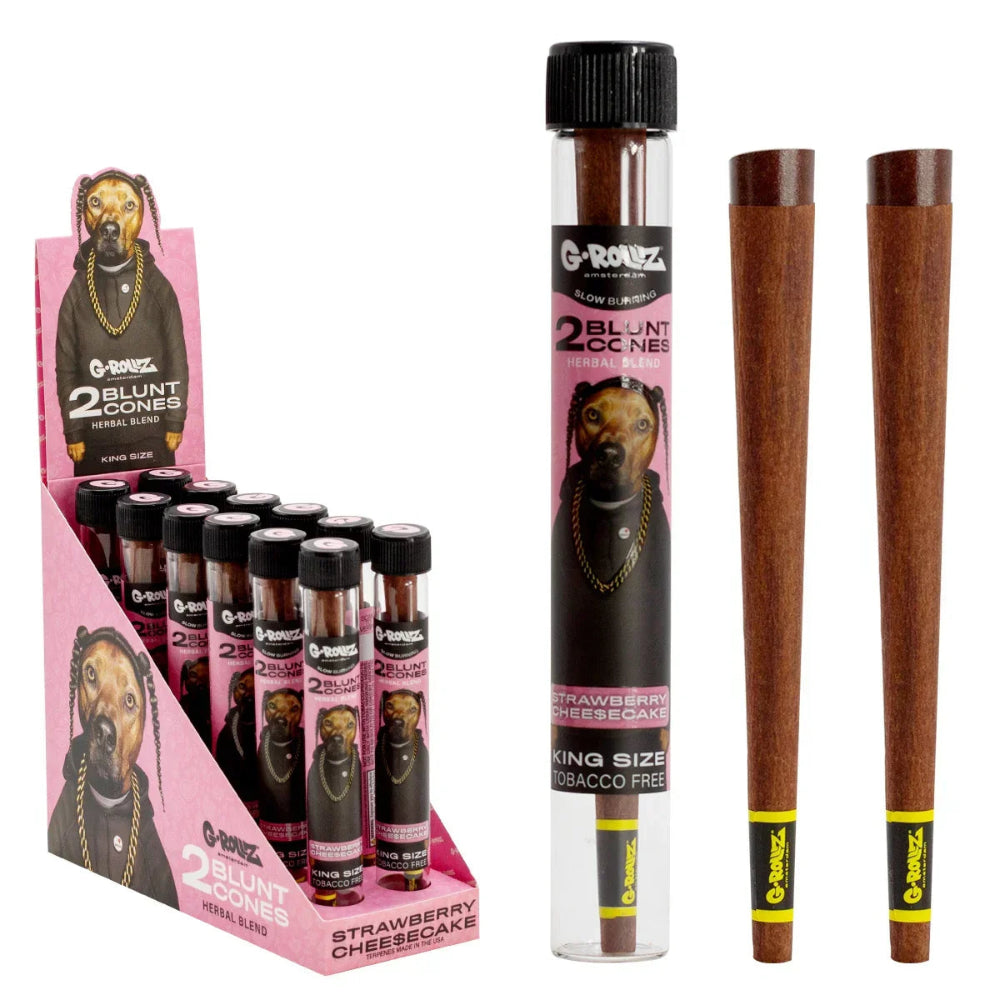 TUBO HERBAL BLUNTS X2 STRAWBERRY CHEESECAKE G-ROLLZ