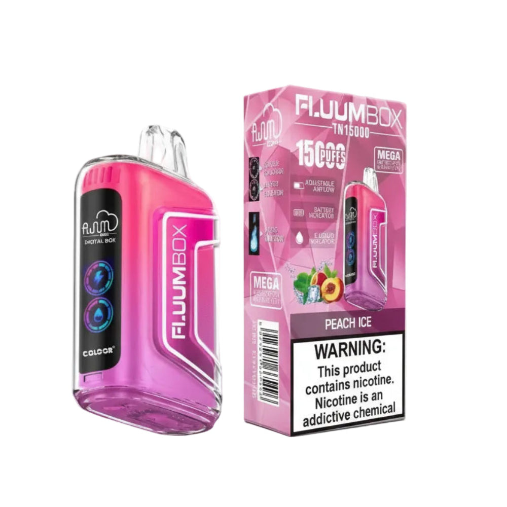VAPORIZADOR DESECHABLE FLUUMBOX 15000 PUFFS PEACH ICE