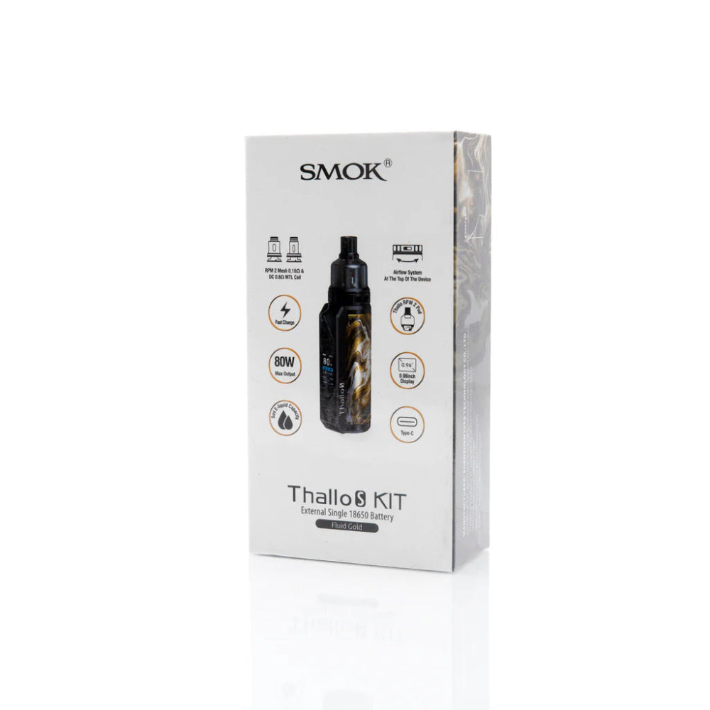 KIT VAPORIZADOR DE ESENCIAS THALLO S - DISEÑO FLUID GOLD SMOK-3