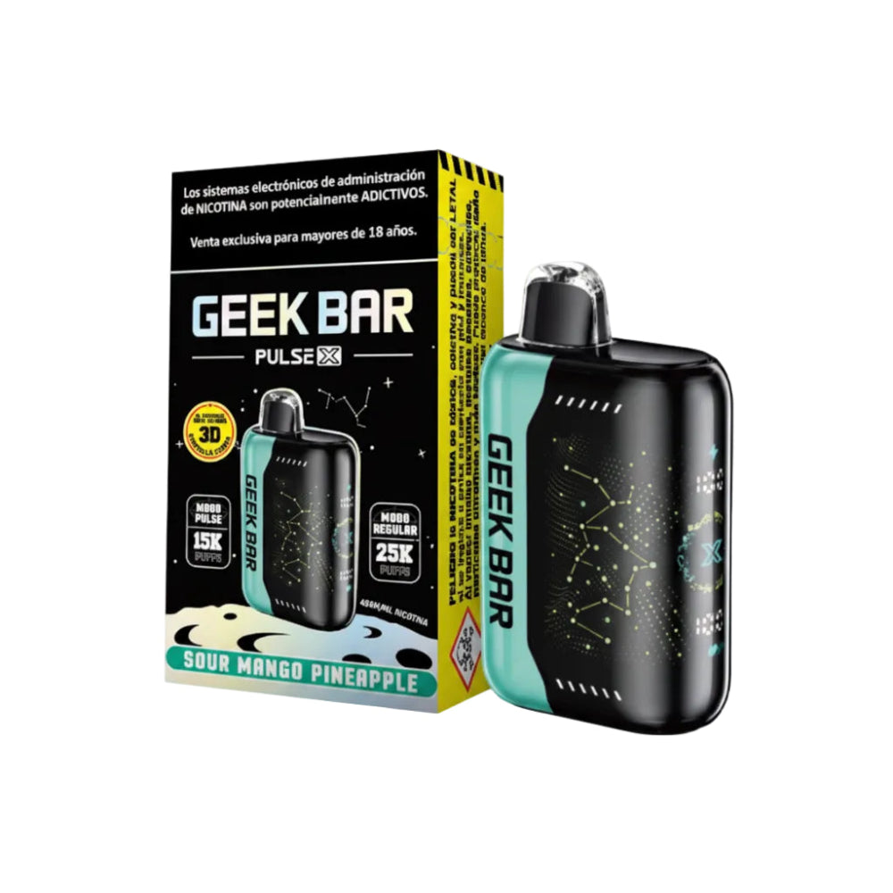 VAPORIZADOR DESECHABLE PULSE X 25000 PUFFS SOUR MANGO PINEAPPLE - GEEK BAR