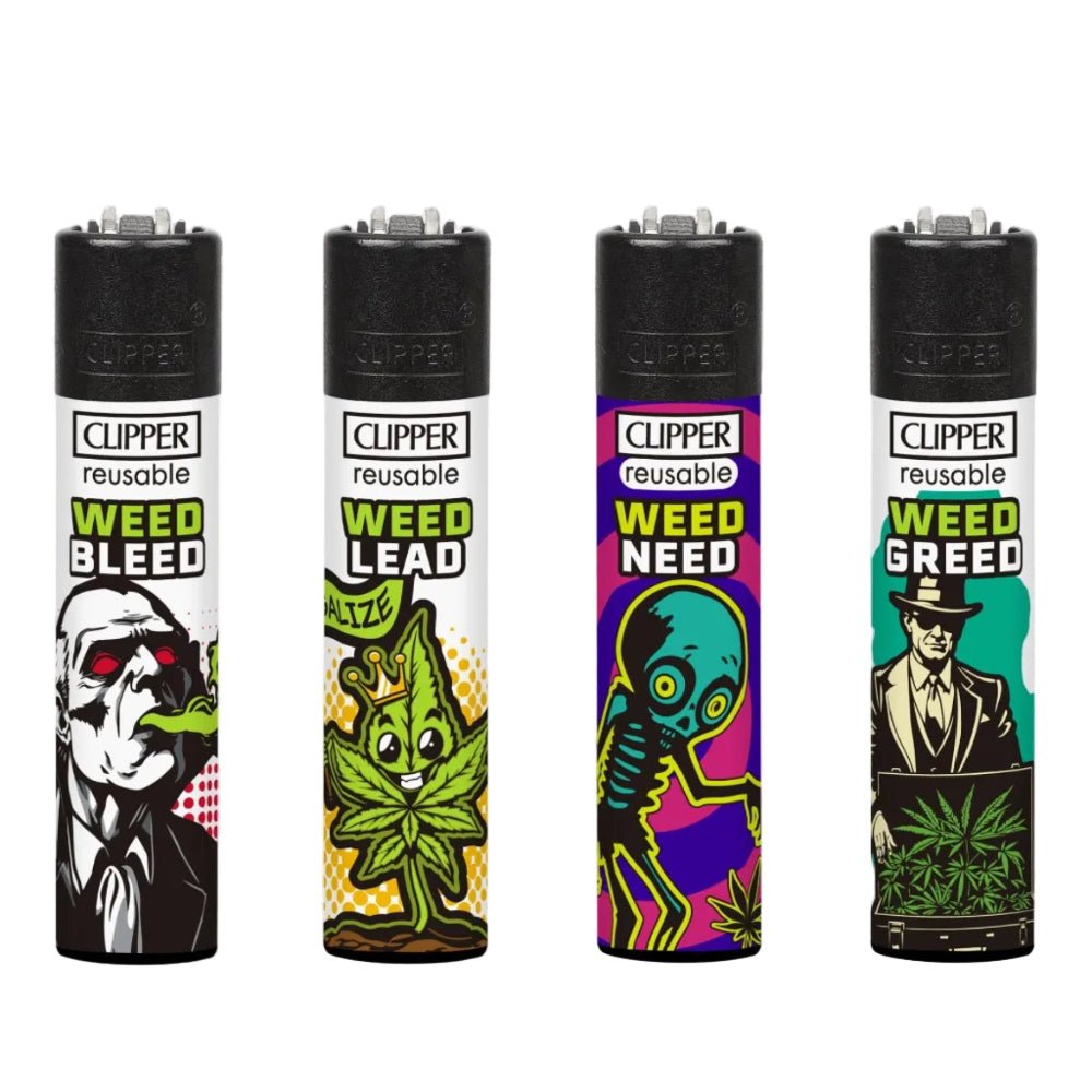 ENCENDEDOR CLIPPER DISEÑO WEED RHYME-1