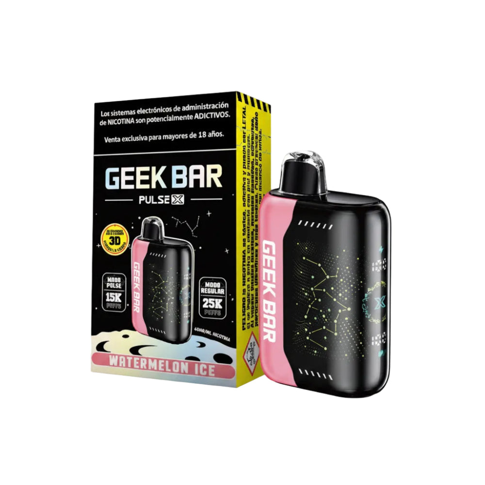 VAPORIZADOR DESECHABLE PULSE X 25000 PUFFS WATERMELON ICE - GEEK BAR