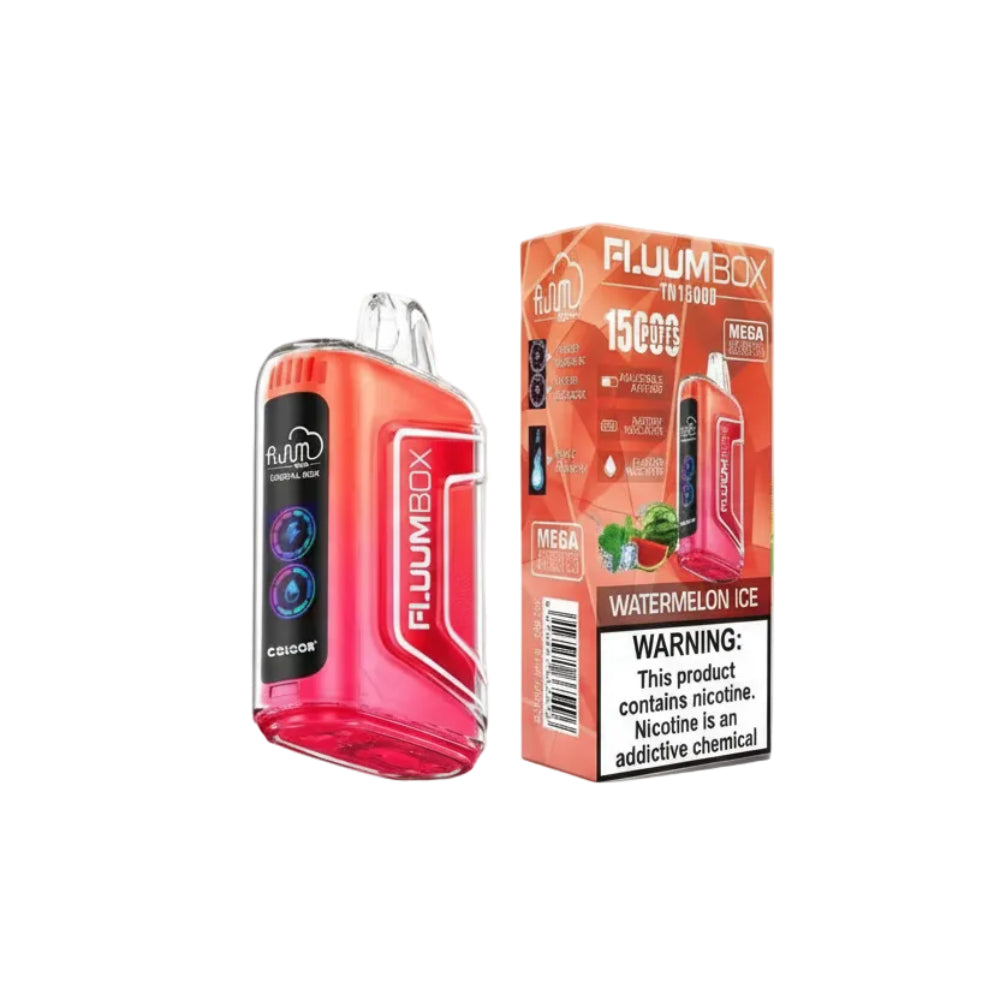 VAPORIZADOR DESECHABLE FLUUMBOX 15000 PUFFS WATERMELON ICE