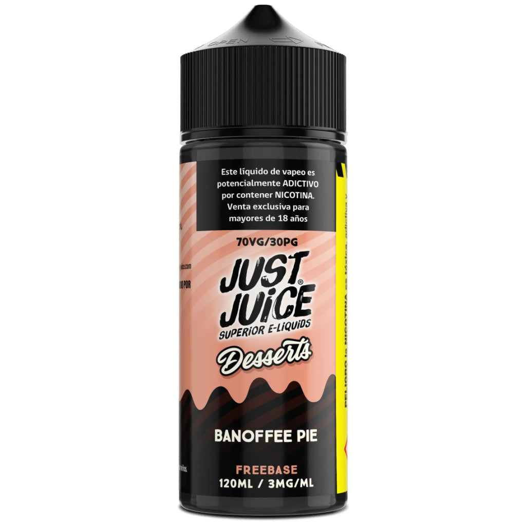 LIQUIDO JUIST JUICE BANOFFE PIE 120ML 3MG