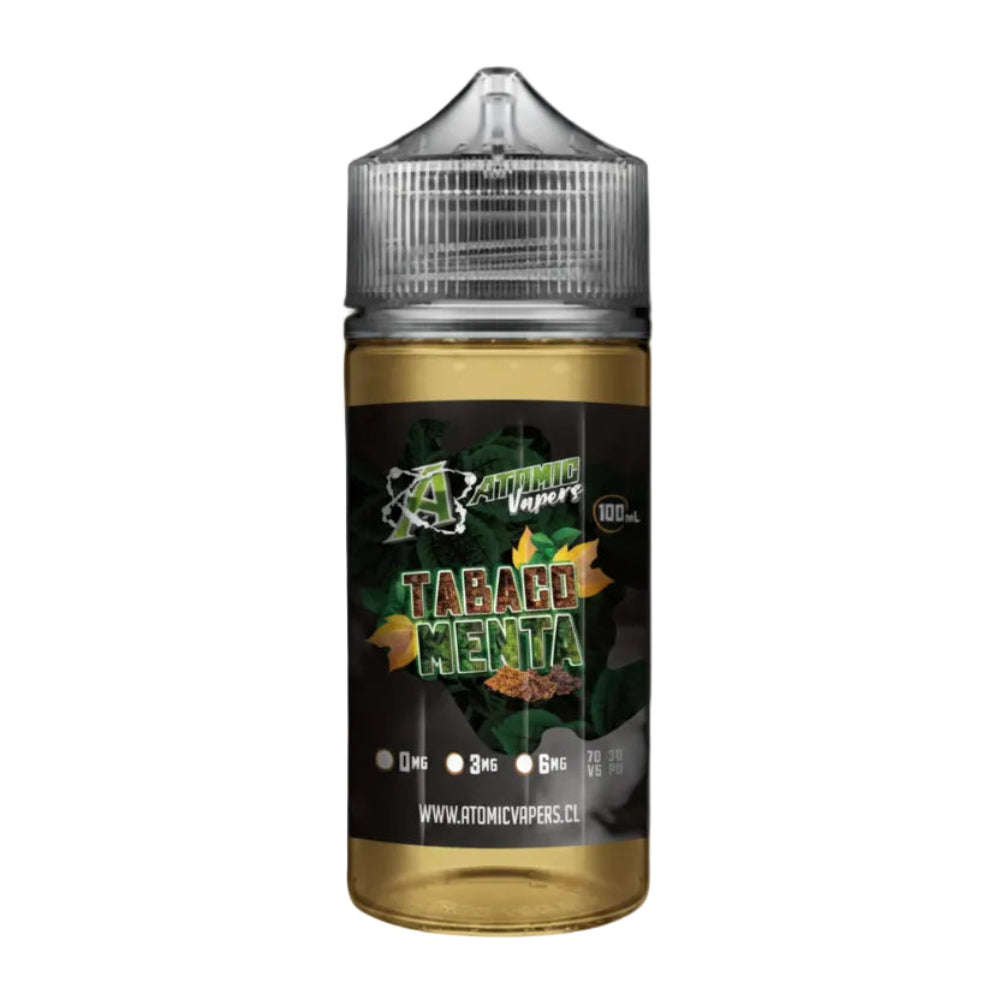 E-LIQUID TABACO MENTA 6MG / 100ML - ATOMIC