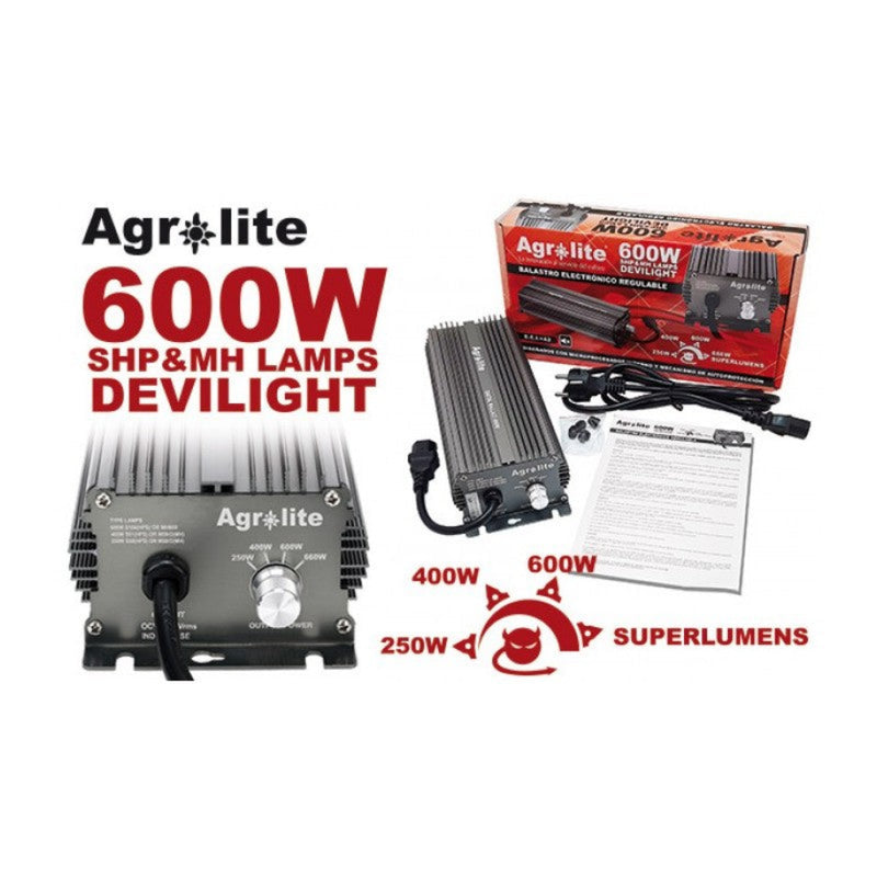 BALASTRO 600W DIMER DEVILIGHT - AGROLITE-3