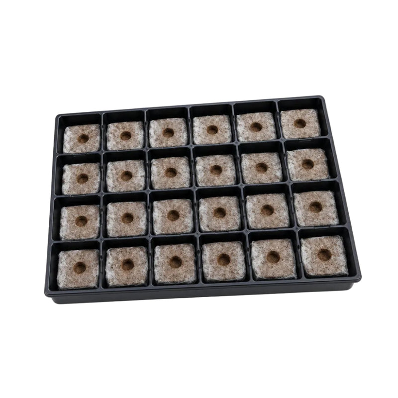 BANDEJA GROWBLOCK JIFFY 80X80X65MM 24 ALVEOLOS-1