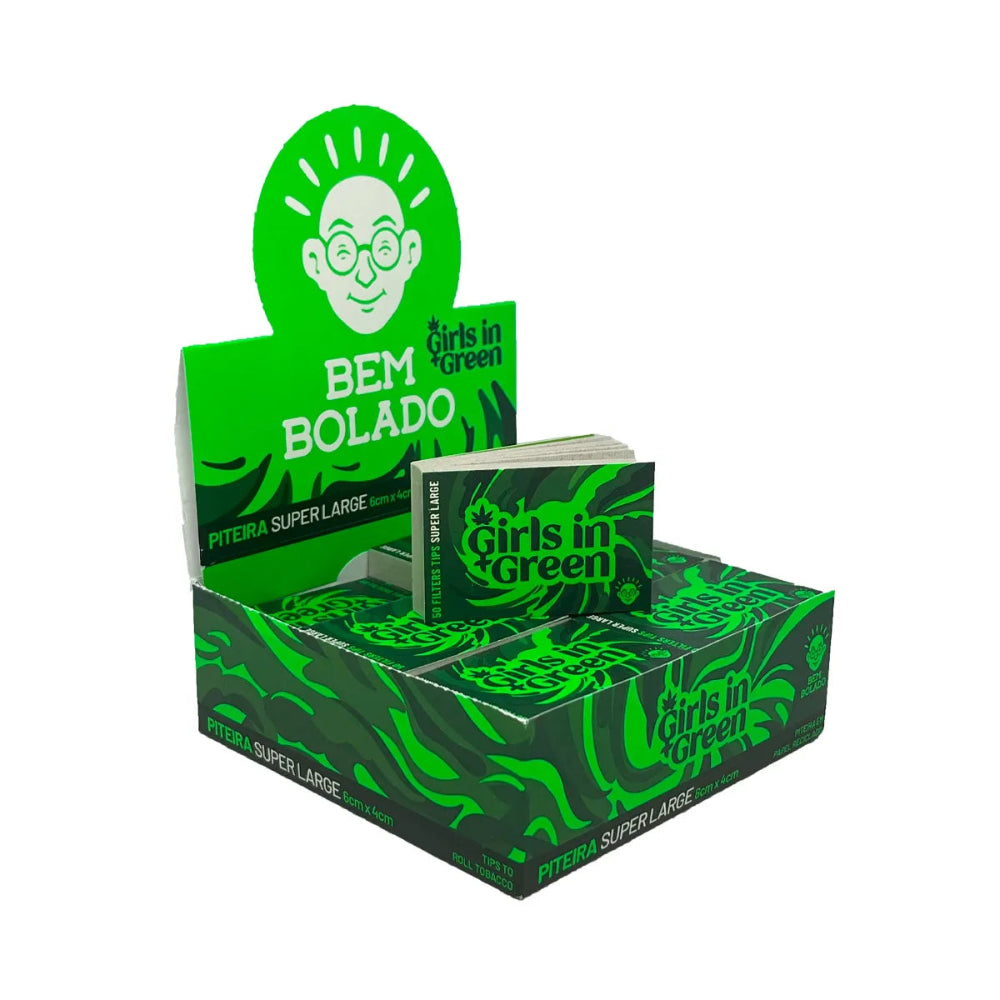 BOQUILLAS SUPER LARGE GIRLS IN GREEN 6cm x 4cm - BEM BOLADO