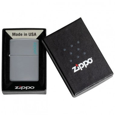 ENCENDEDOR CLASSIC FLAT GREY LOGO-ZIPPO-1