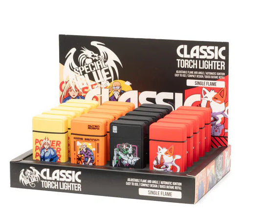 ENCENDEDOR CLASSIC RUBBER ANIME - SPECIAL BLUE