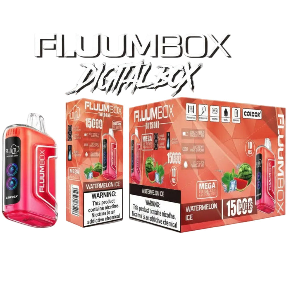 VAPORIZADOR DESECHABLE FLUUMBOX 15000 PUFFS WATERMELON ICE