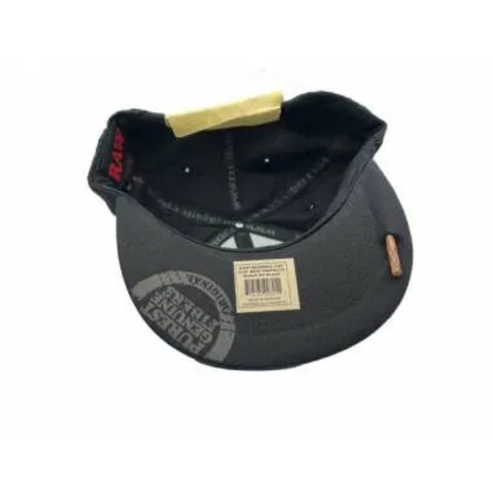 JOCKEY RAW NEGRO SNAP BACK ORIGINAL CON PALITO DE MADERA-2