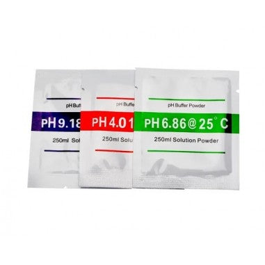 KIT MEDIDOR CALIBRADOR PH (PH 4.01 / PH6.86 / PH9.18 25°C)