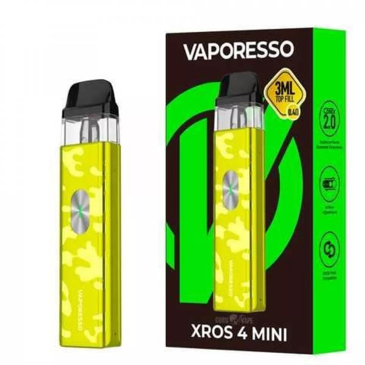 VAPORIZADOR VAPORESSO XROS 4 MINI KIT CAMO YELLOW