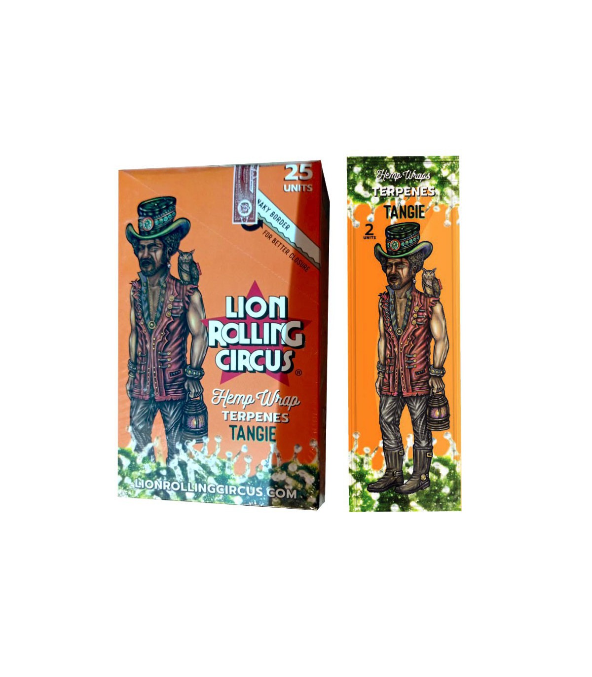 BLUNT HEMP WRAP TERPENES TANGIE LION ROLLING CIRCUS-1