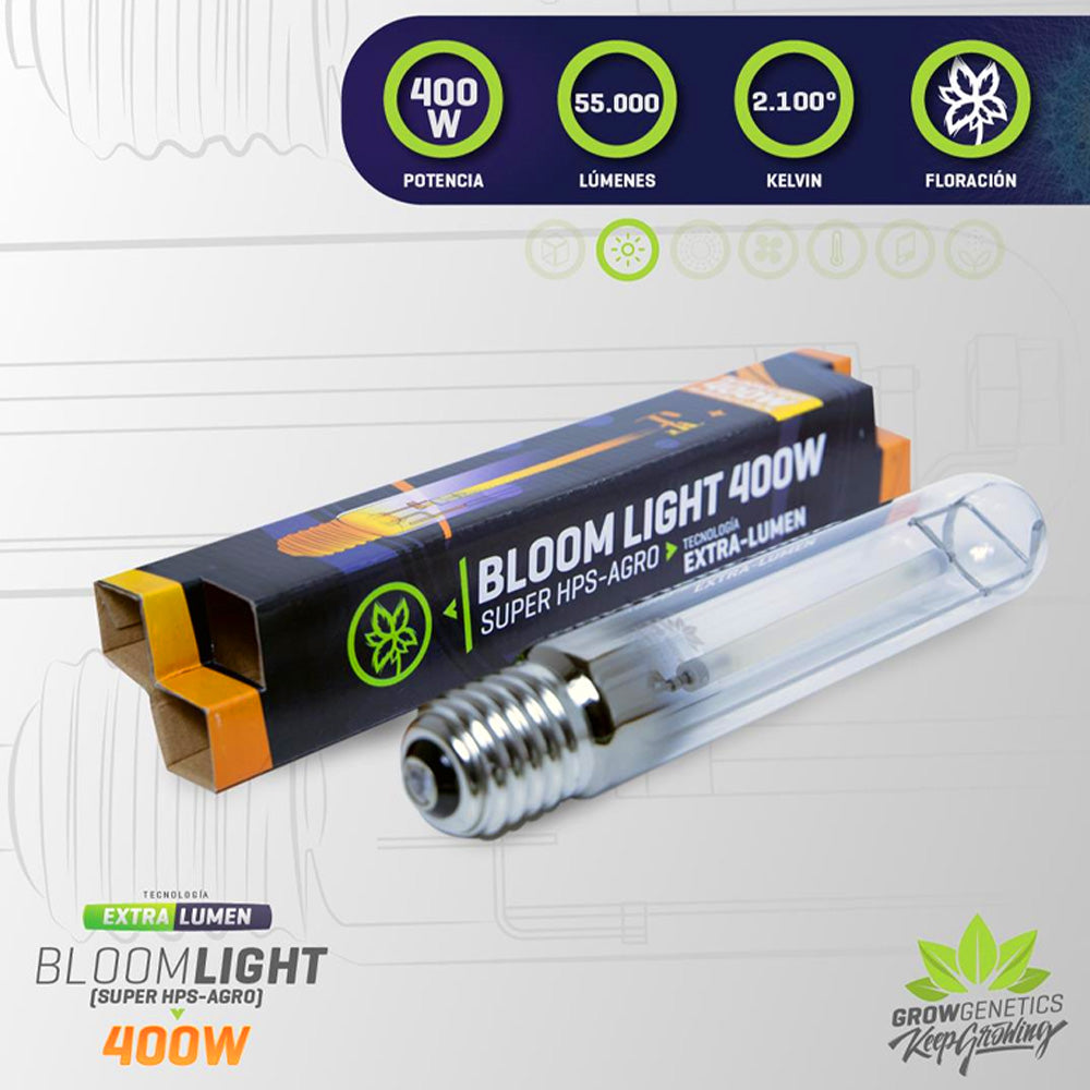 AMPOLLETA DE SODIO HPS 400W EXTRALUMEN GROW GENETICS