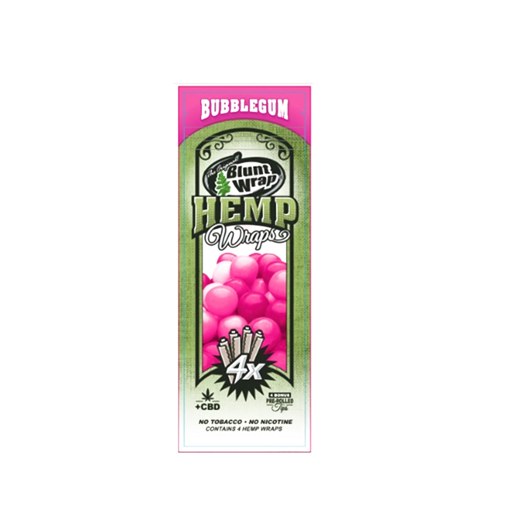 BLUNT HEMP WRAP X4 BUBBLE GUM - BLUNT WRAP