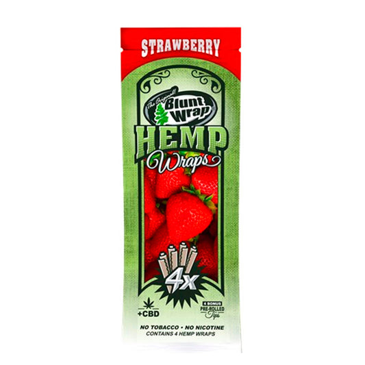 blunt wrap hemp x4 strawberry