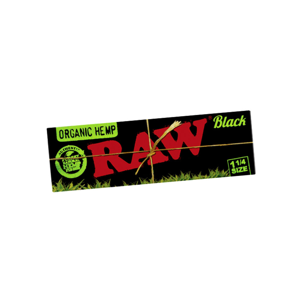 Papelillo RAW Black Organic Hemp 1 1/4-1