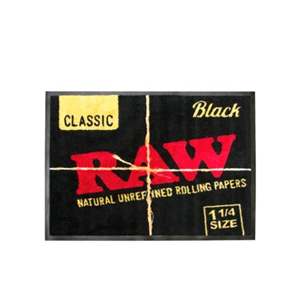 ALFOMBRA RAW GRANDE NEGRA 80x60