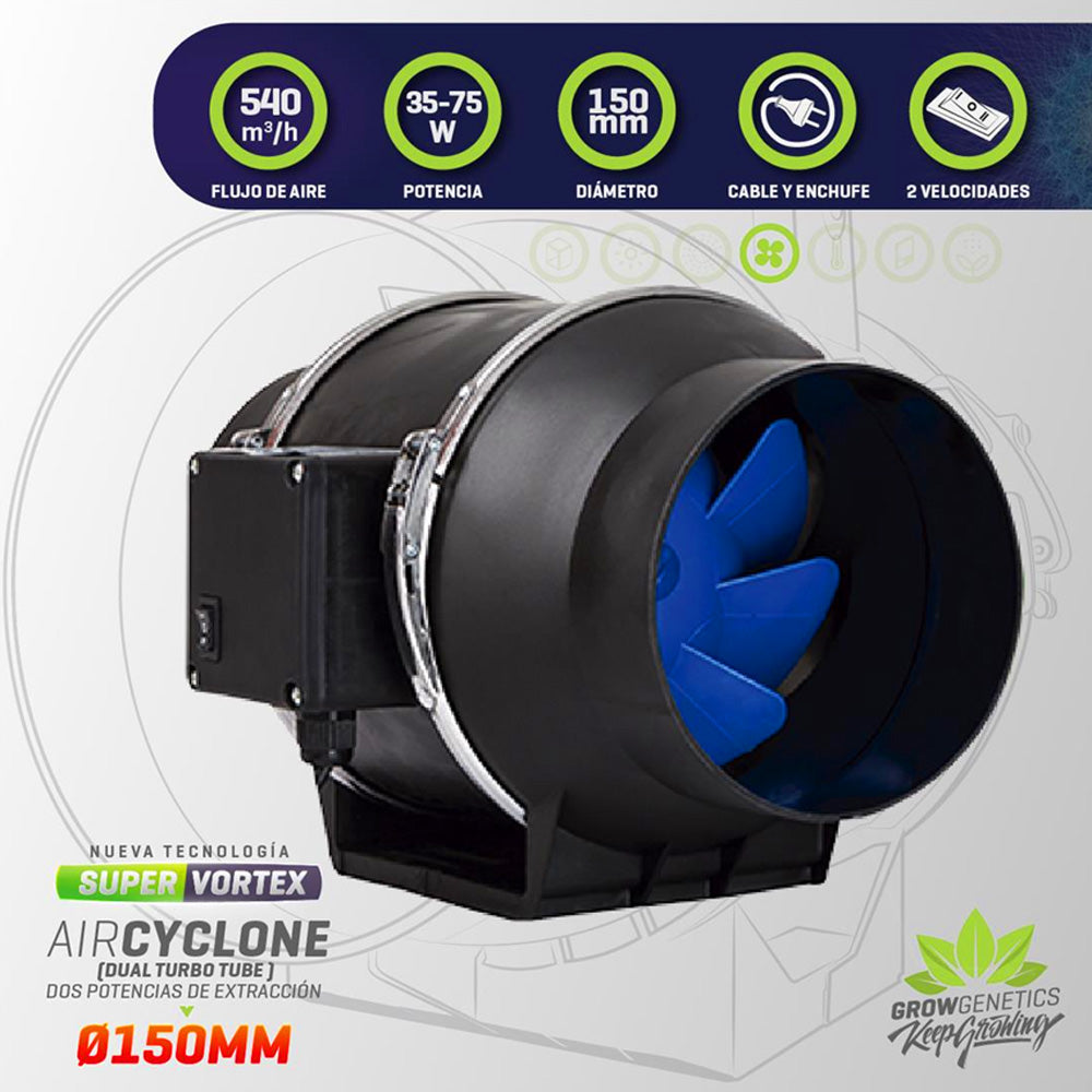 EXTRACTOR DUAL TT 150MM GROW GENETICS-1