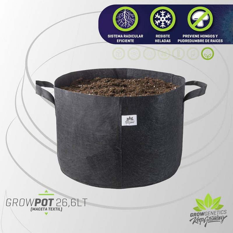 maceta textil 26lts GROW GENETICS-2