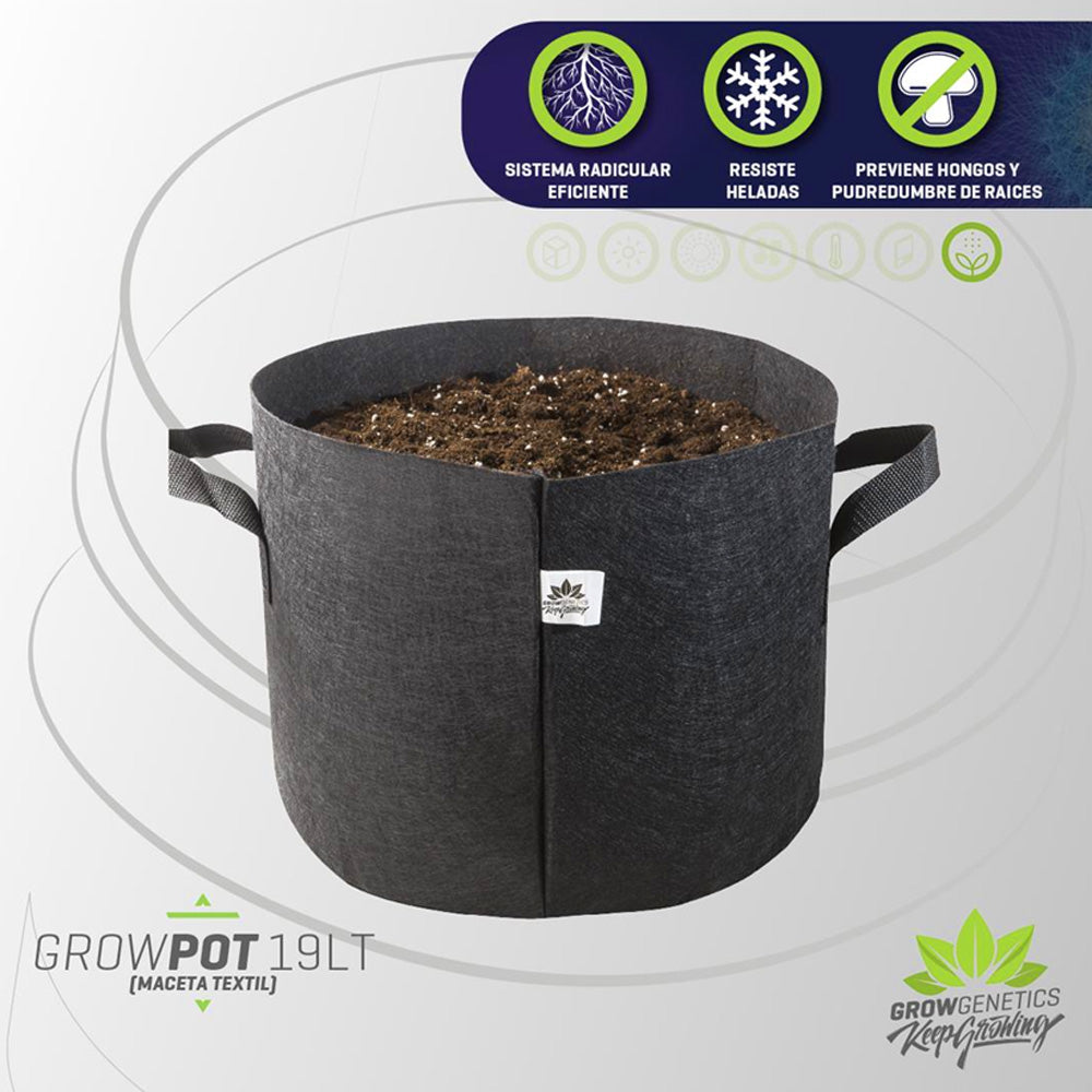 MACETA TEXTIL 19lt GROW GENETICS-1
