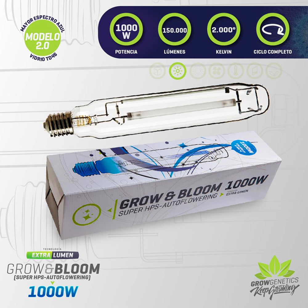 Ampolleta Grow and Bloom 1000W GROW GENETICS