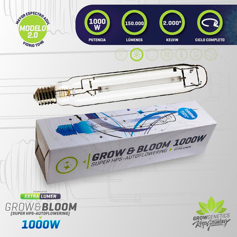 AMPOLLETA DUAL GRO&FLO 1000W - GROW GENETICS-2