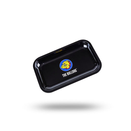 BANDEJA THE BULLDOG MEDIANA NEGRA LOGO