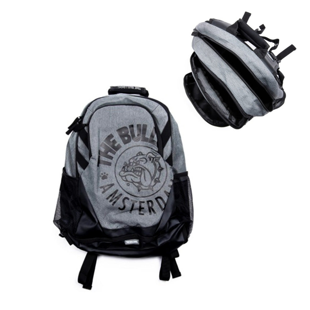 MOCHILA GRIS THE BULLDOG-1