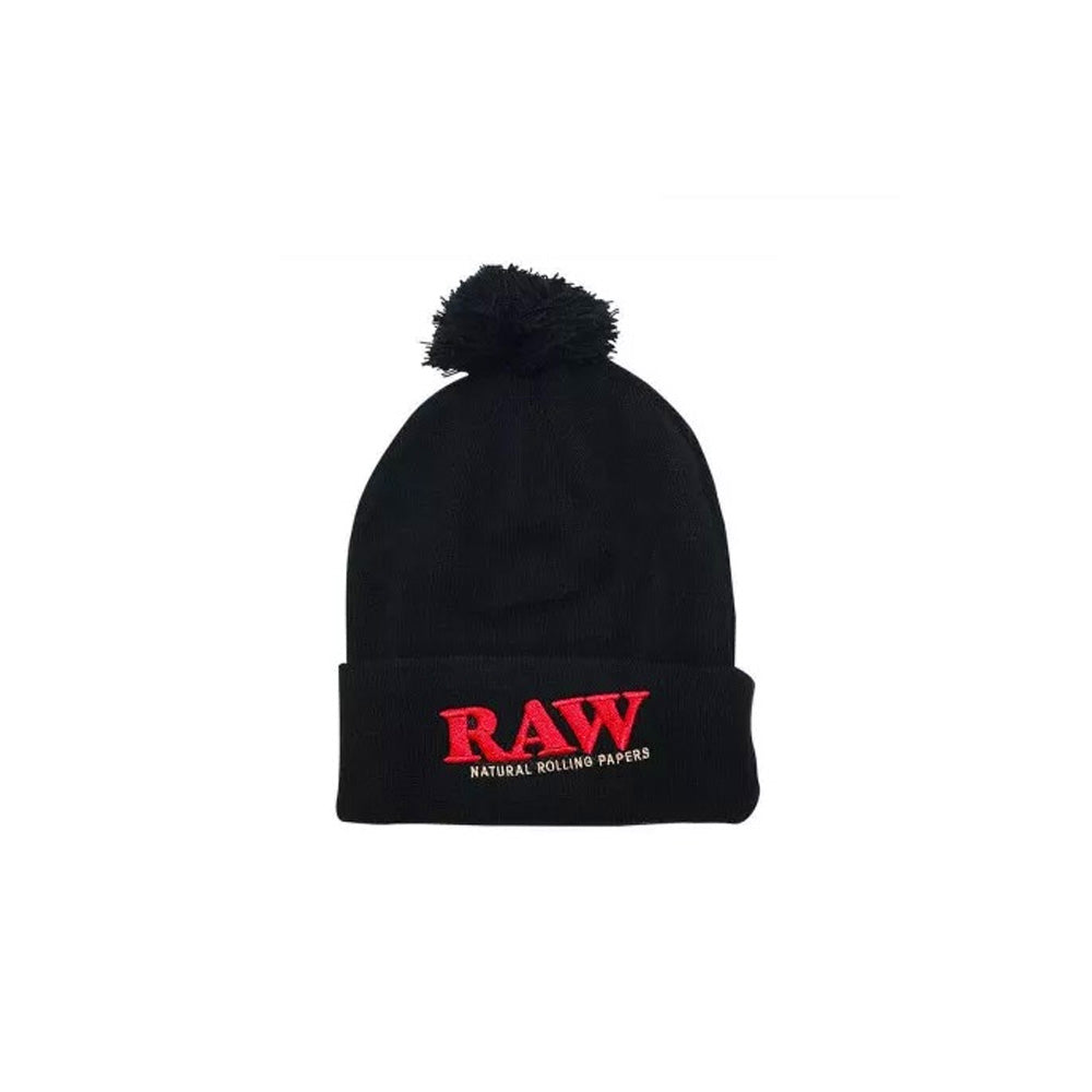 GORRO DE LANA NEGRO RAW-1