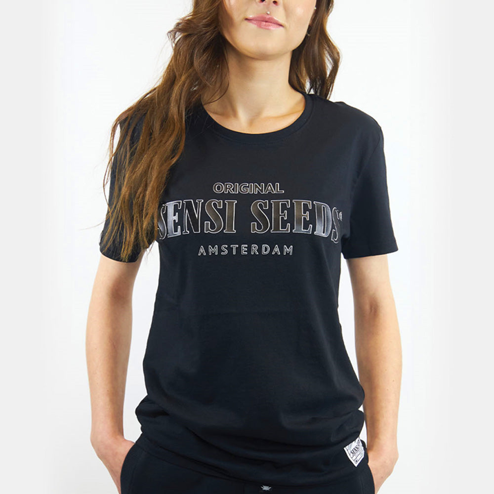 POLERA UNISEX SPORT TALLA L NEGRA SENSI SEEDS-1