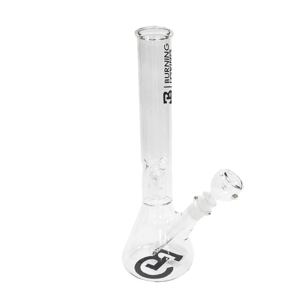 BONG GLASS 30CM CLEAR CON PERCOLADOR SIMPLE BURNING LOVING-1